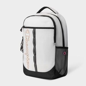 Champion Black and White Backpack For Kids T